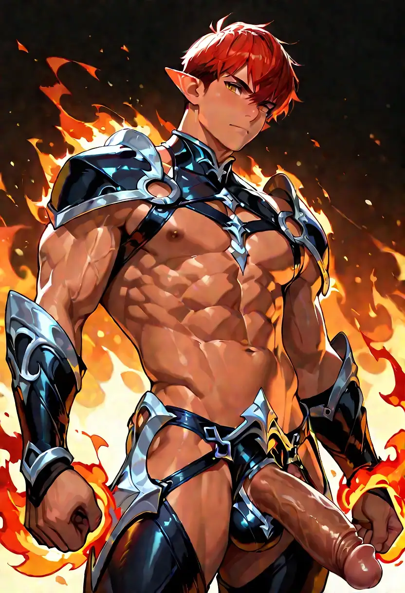 AI art "Infernal Elf"
