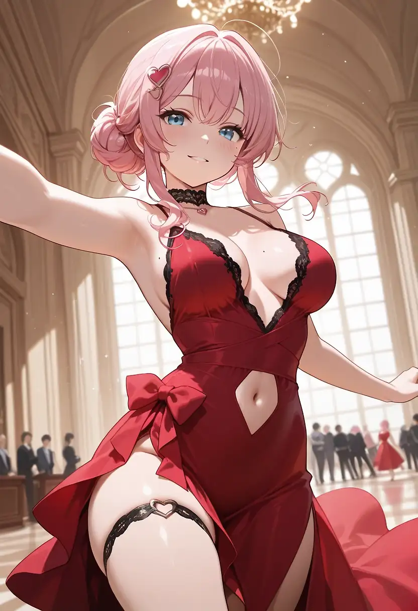 AI art 'My Lady in Red 💃' with user description 'I've never seen you looking so lovely as you did tonight, 
I've never seen you shine so bright,
You were amazing...

@goobygubby @terror2 @cef_ultra @octavian  @warmicestudios  @parda @bad77 @barry915  @zuzul @zesoul @zerogroupe21 @smut317  @gildenstein  @reptorn  @hollenwulf  @heihund @casca_kirei-onna  @reptorn @a_casual_prompter @artfx85'