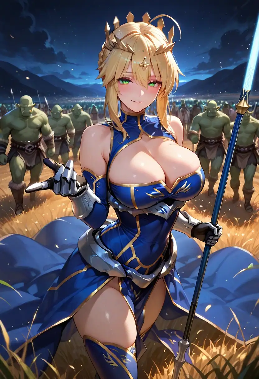 AI art "One vs Horde (1st Preview)"
