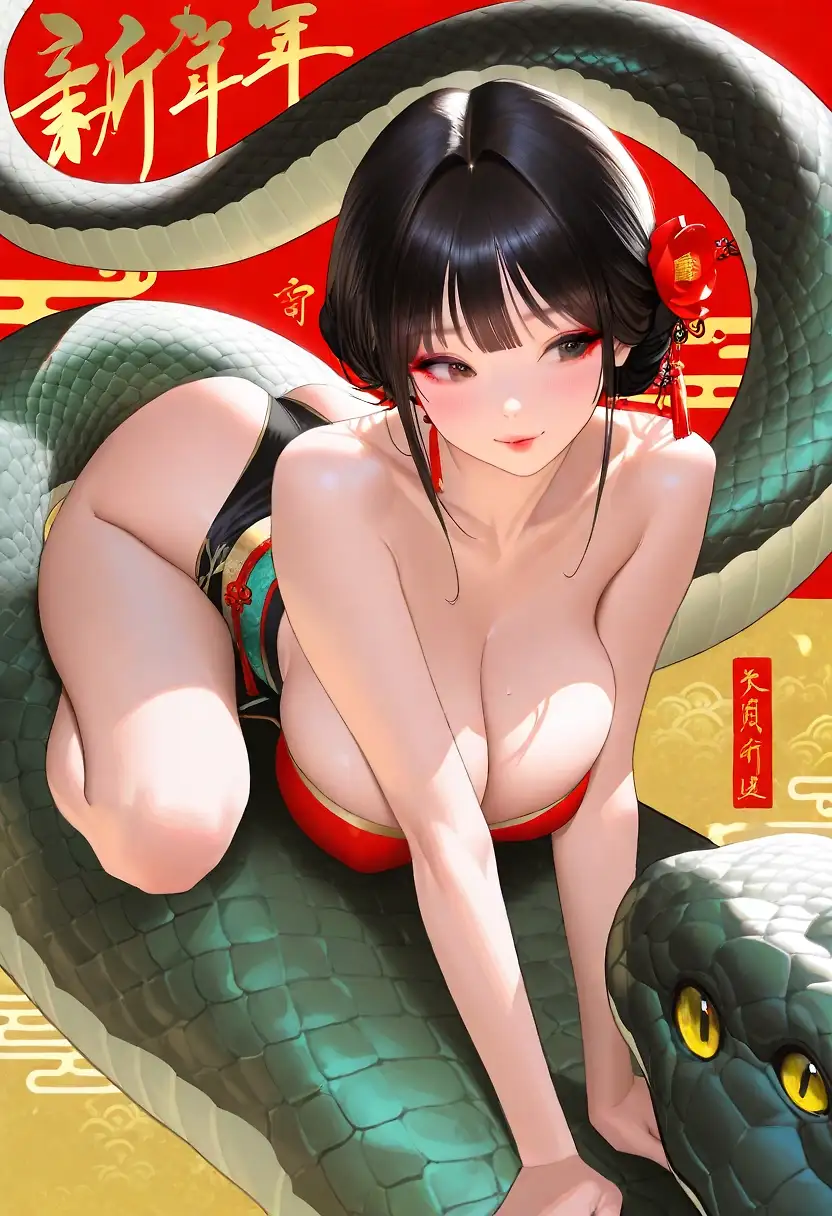 AI art "snake girl"