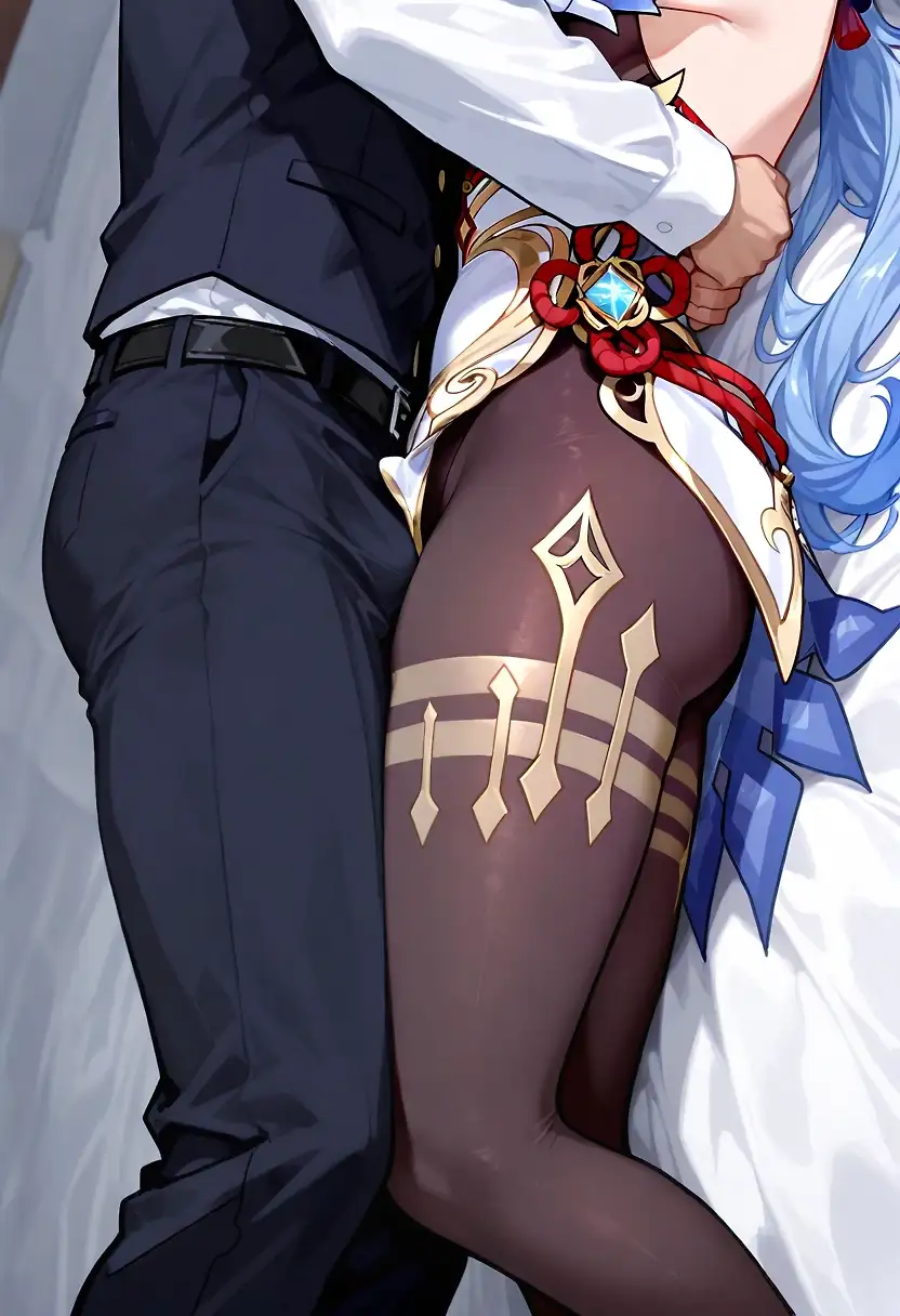 AI art 'Cuddling with Ganyu'
