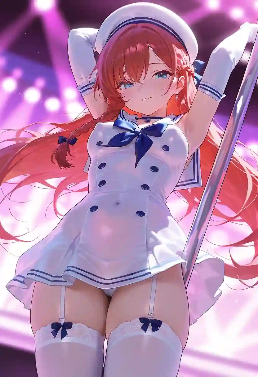 AI art 'Red M stripper'