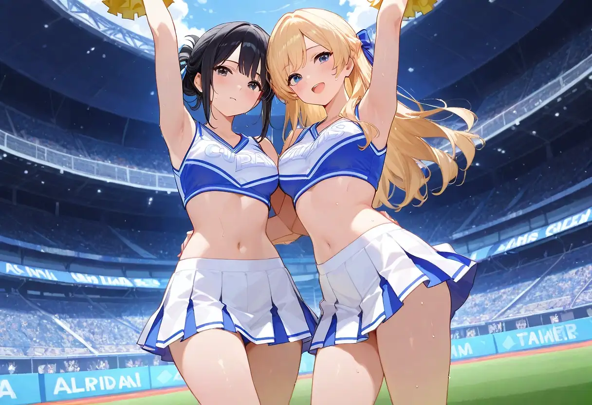 AI art "Cheerleaders"
