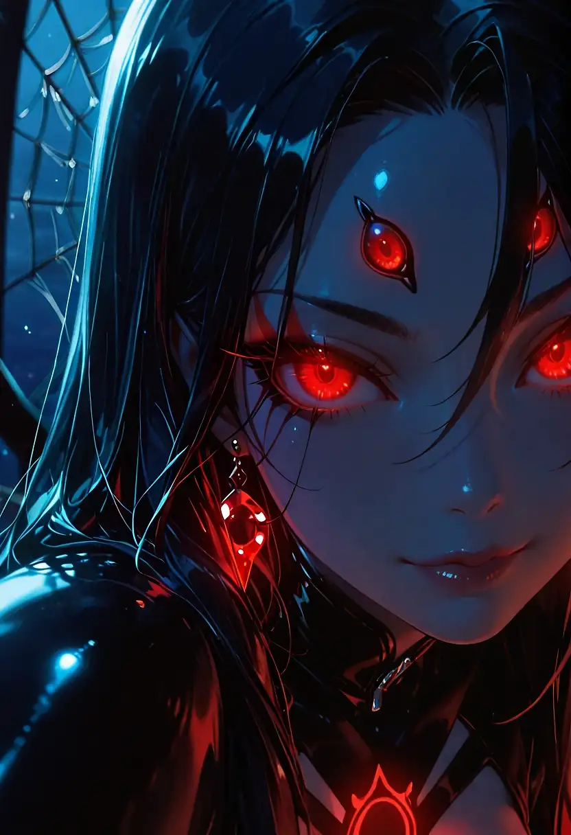 AI art "Don't fall into his web !"