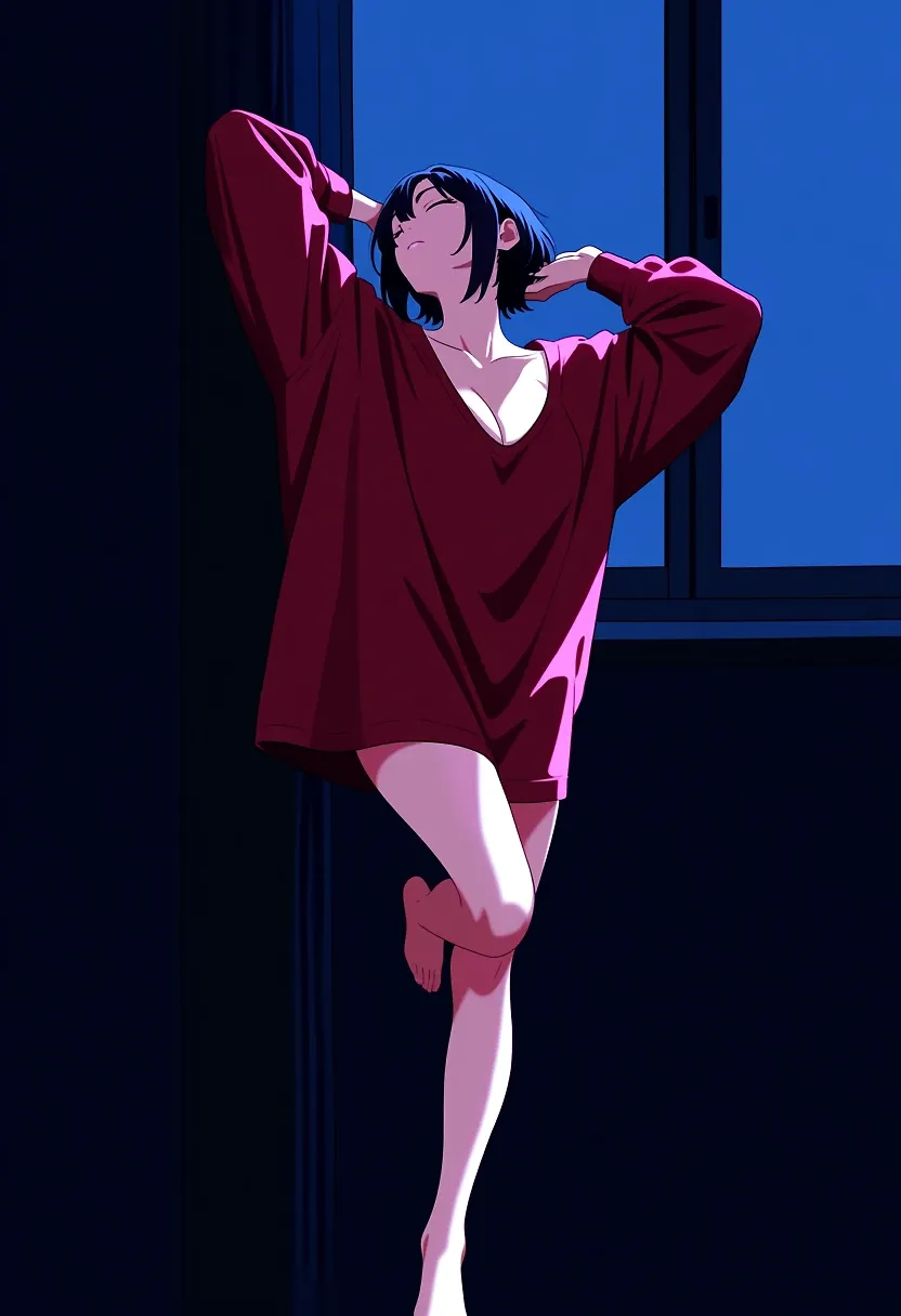 By the window