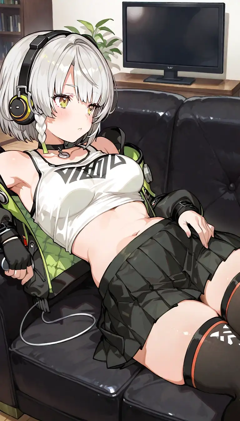 AI art "Anby chilling"