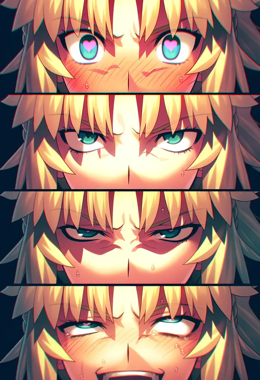 AI art 'Mordred's Expressions'