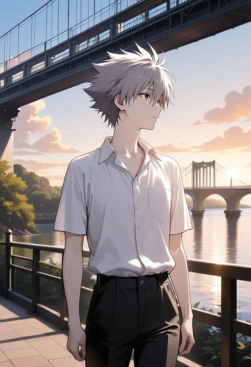 AI art "Feminization of Kaworu"