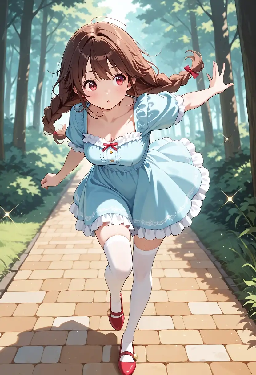 AI art 'The Wonderful Waifus of Oz' with user description 'The Waifu Beam strikes again. And this time…
We’re off to see the…wizard? Witch? Either way, I don’t remember them being this cute.'