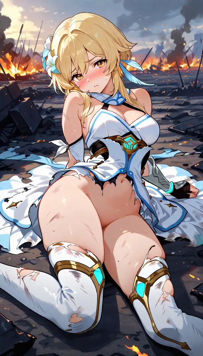 AI art "Defeated Traveler"