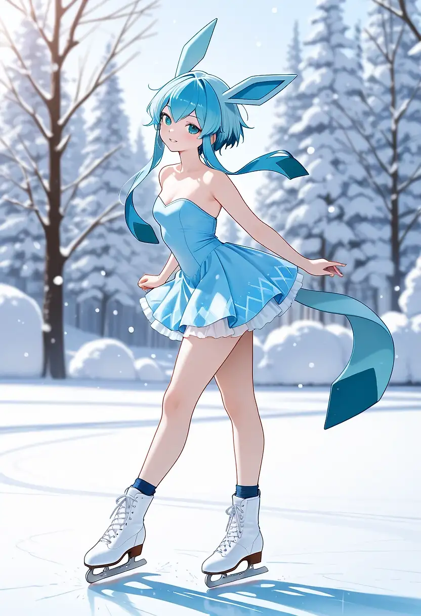 AI art 'Glaceon'