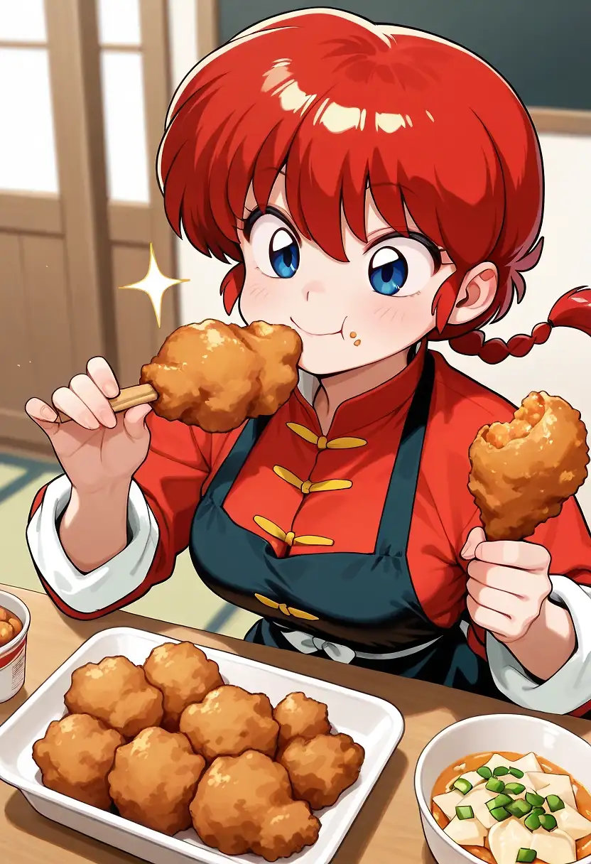 AI art 'National Fried Chicken Day with Ranma'