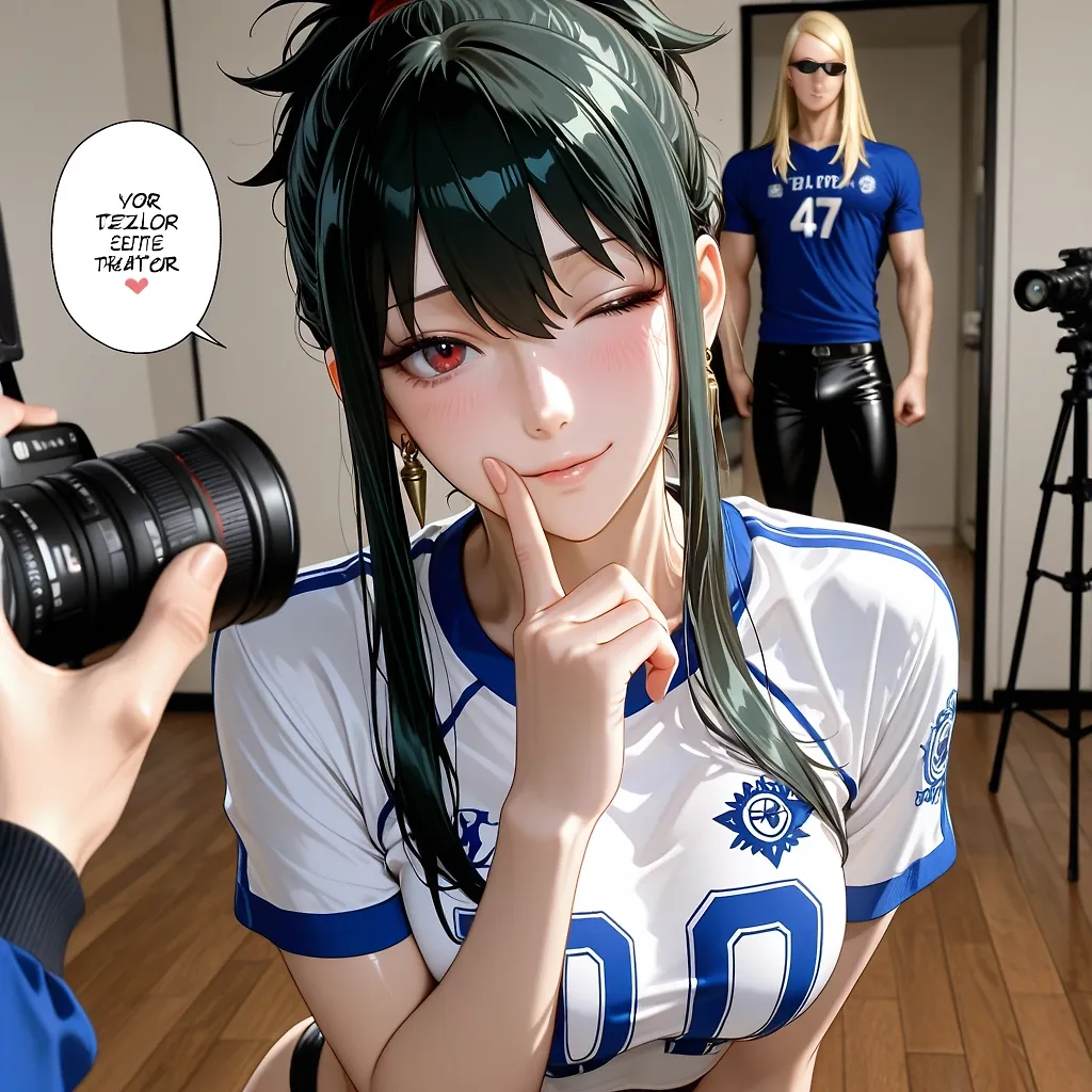 Yor Briar join photo shooting party with sport clothes