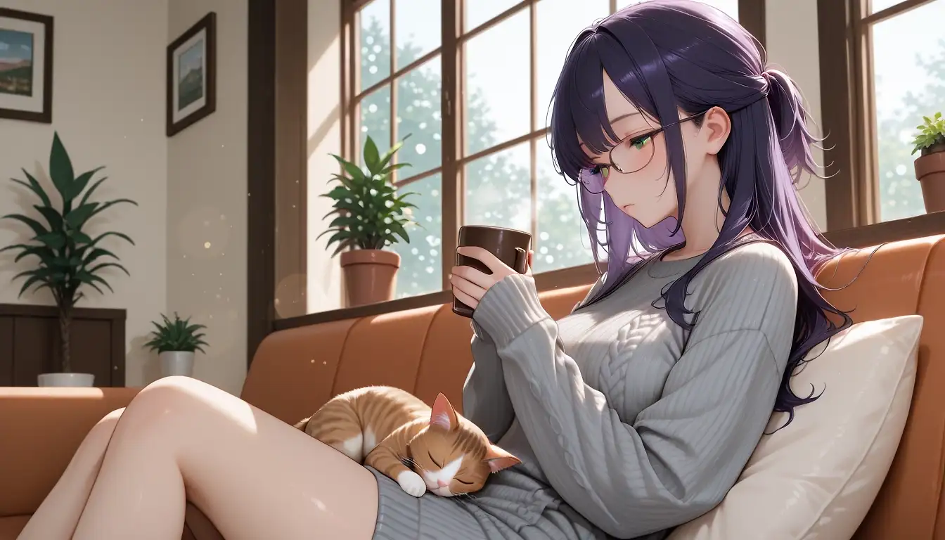 AI art "Nagisa Kubo grown-up"