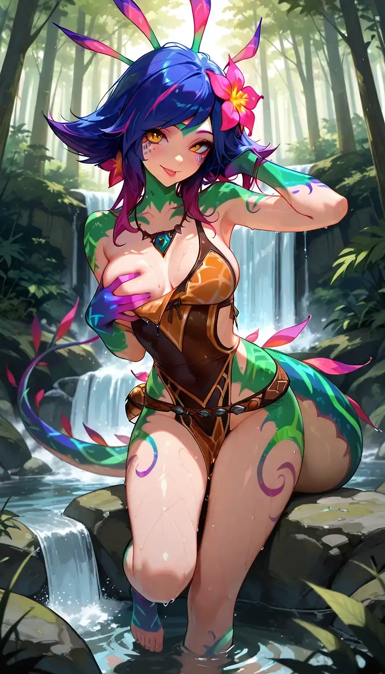 AI art "Neeko gentle loving"