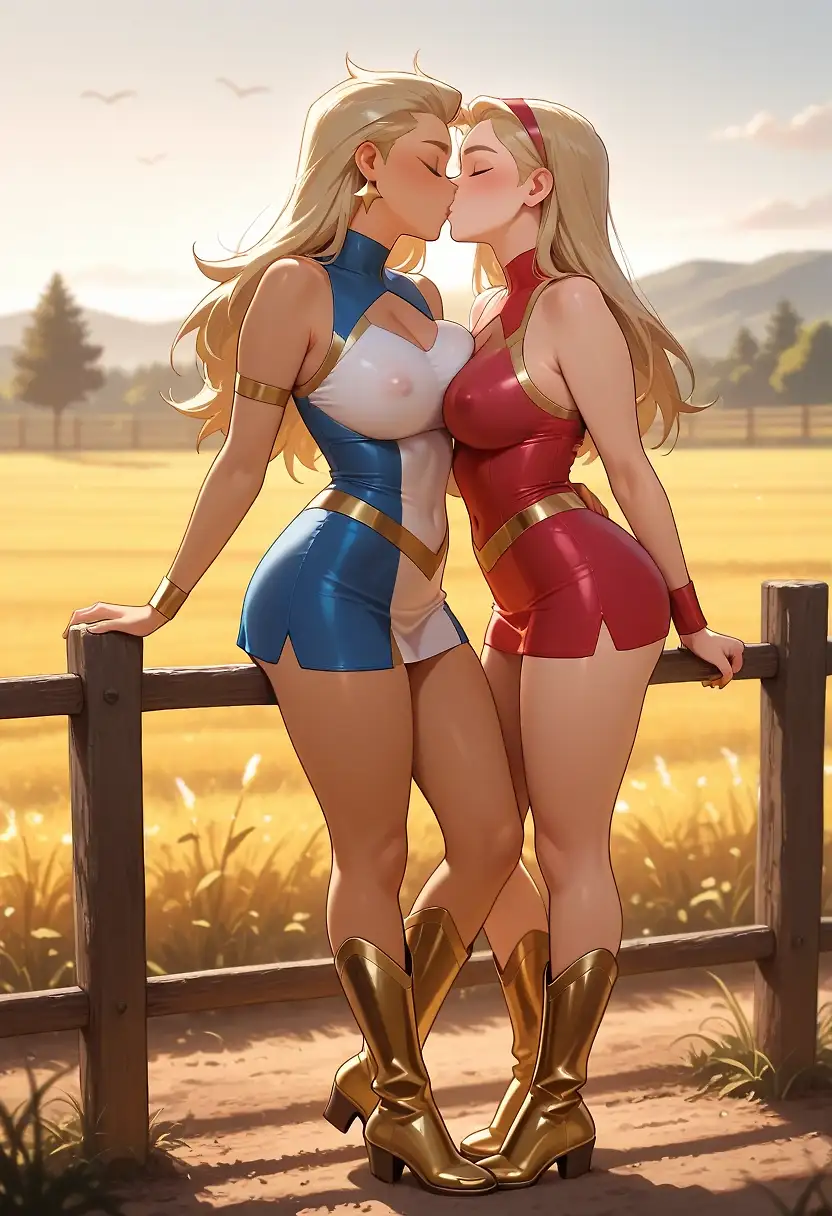 AI art "sweet kiss"