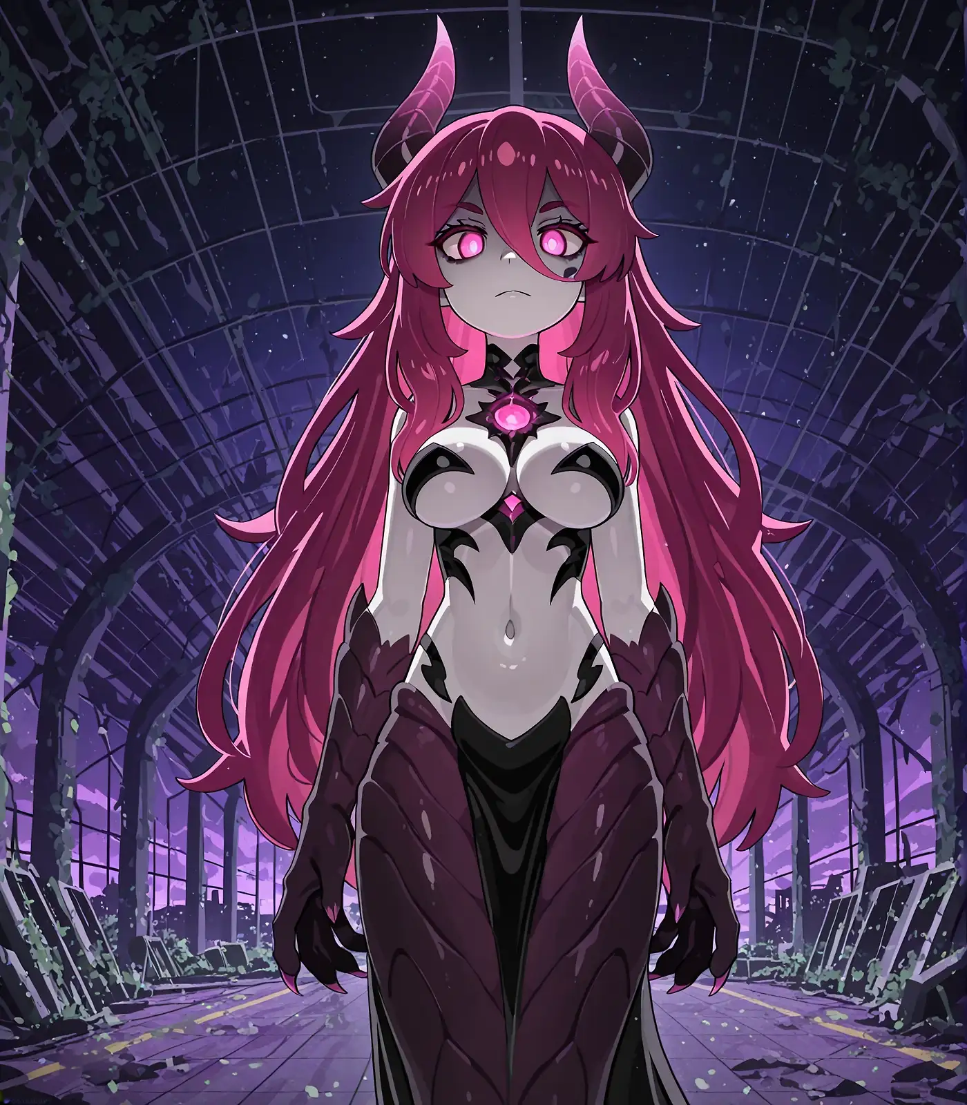 AI art "Chaos Gods: Monster Girl Slaanesh, Khorne, Nurgle and Tzeentch"