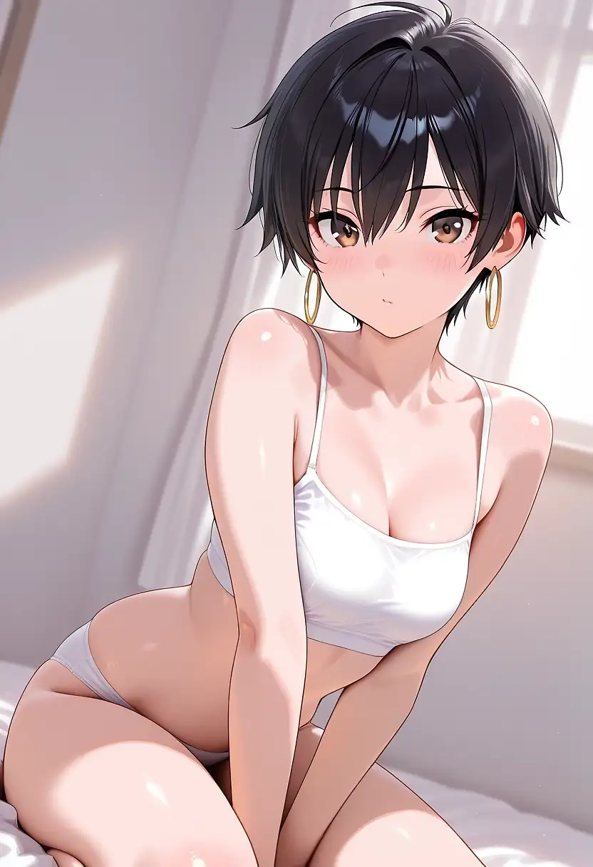 AI art 'Just sweet tomboy'