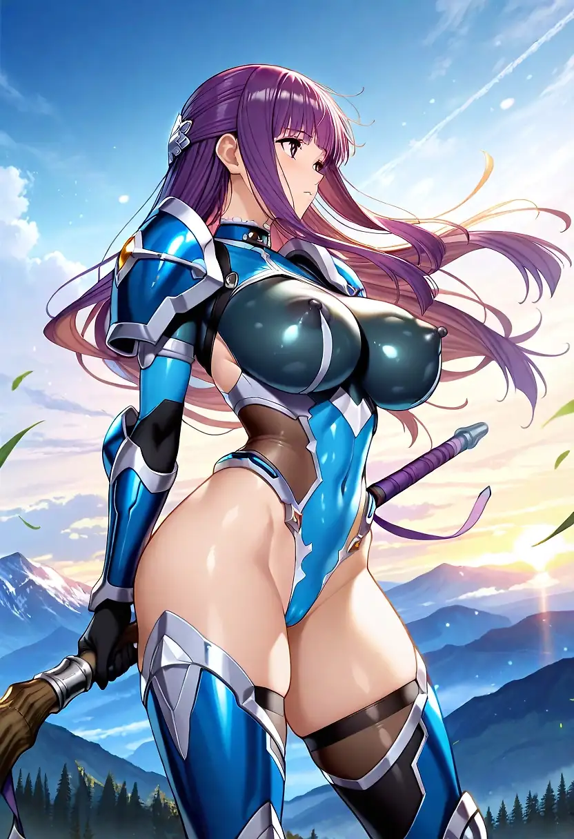 AI art "Fern, the battlemage."