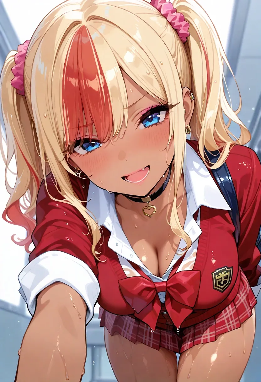 gyaru blond and redhear