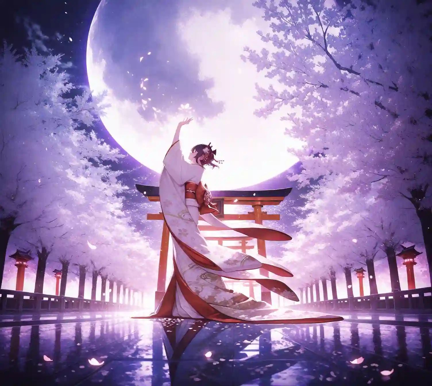 AI art 'Kaguya Hime.'