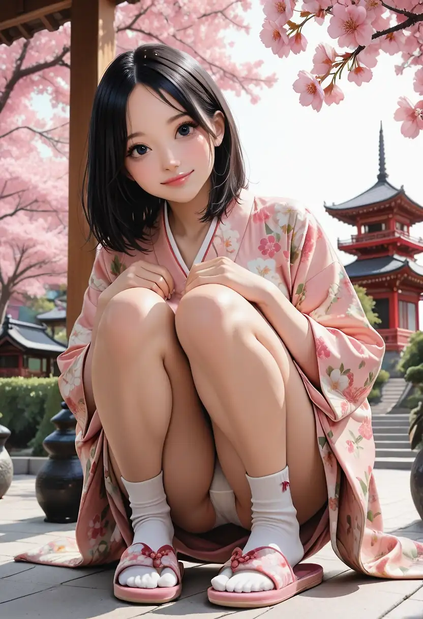 AI art "Sakura blossom"