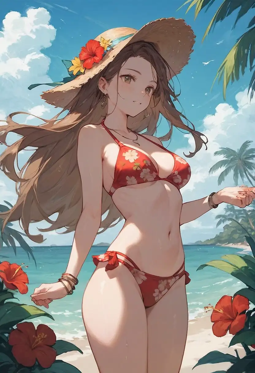 AI art "Summer beach"