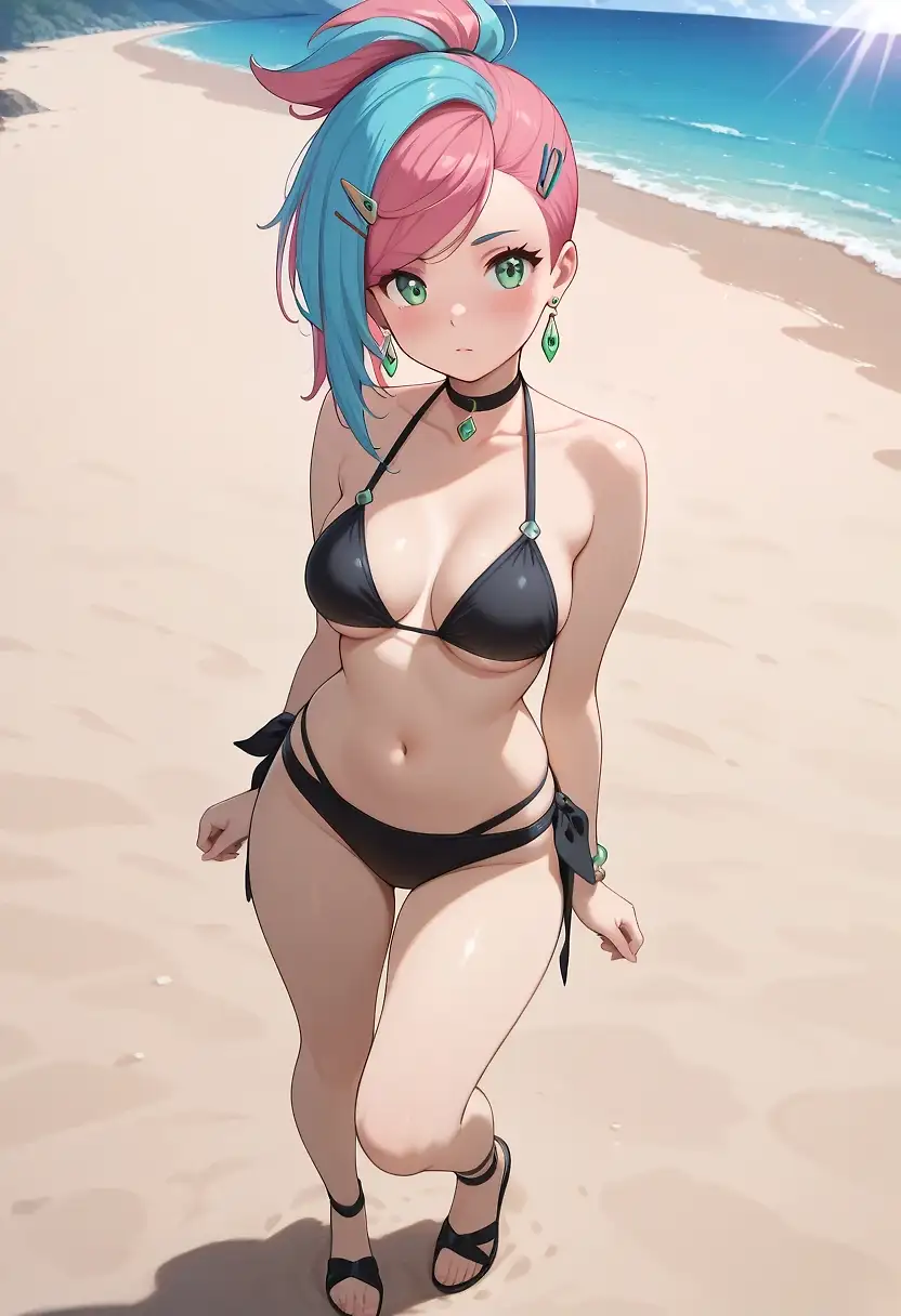 AI art "Sera’s First Visit to the Beach"