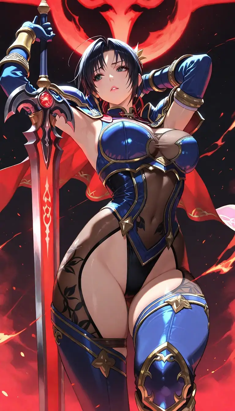 AI art 'Soul Calibur test 2'