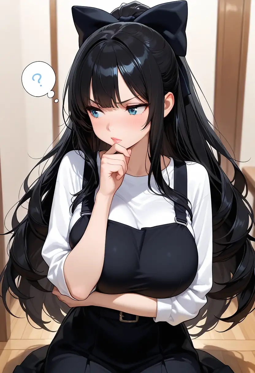 AI art 'Fit Picker' with user description 'Man why can't I just prompt 'keep hair' and call it a day... Decided to mess around with it. But if anyone knows, let me know.

Also learned first pic is called a pinafore dress, in case anyone wanted that.'
