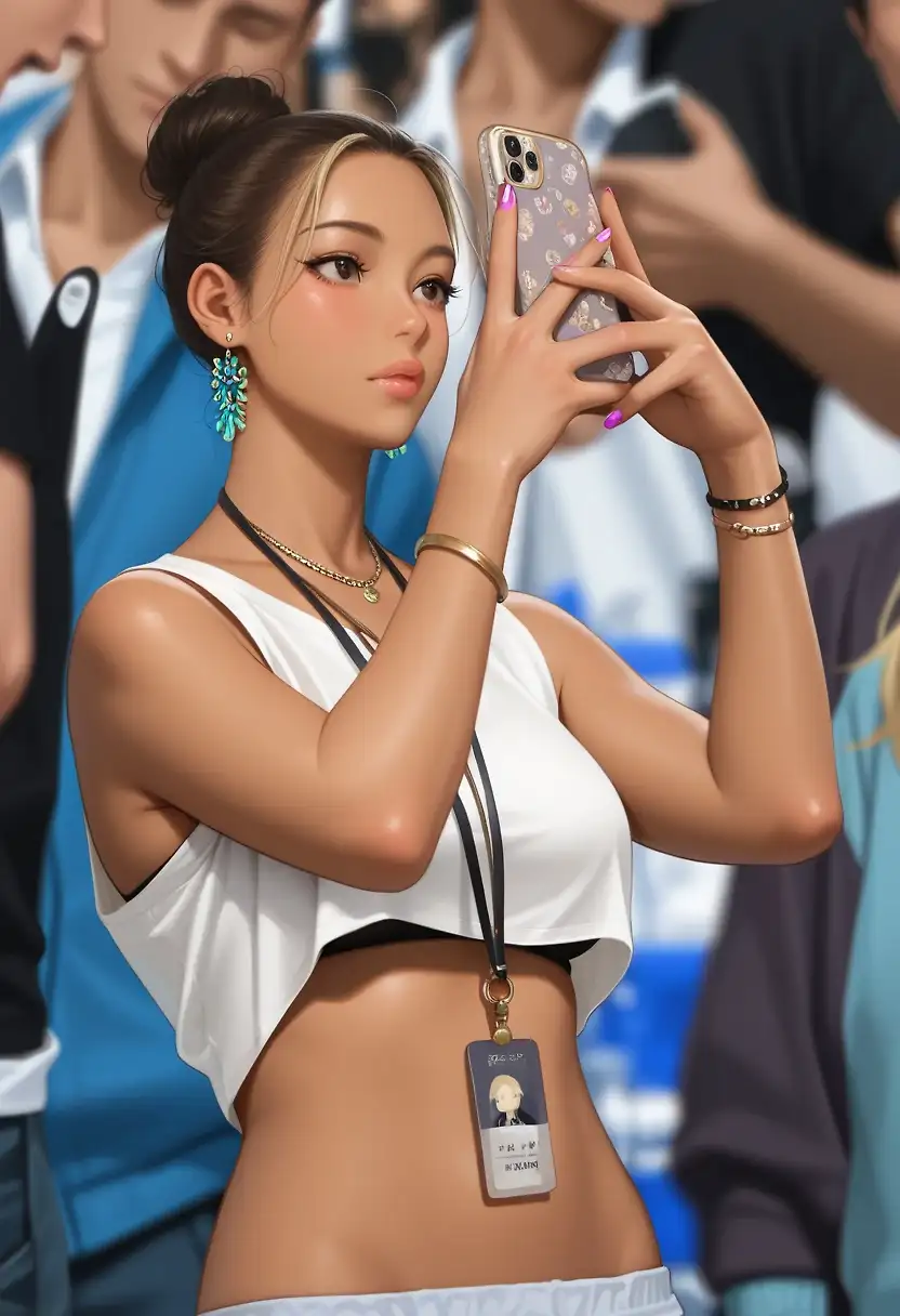AI art 'Female spectator at World Cup'