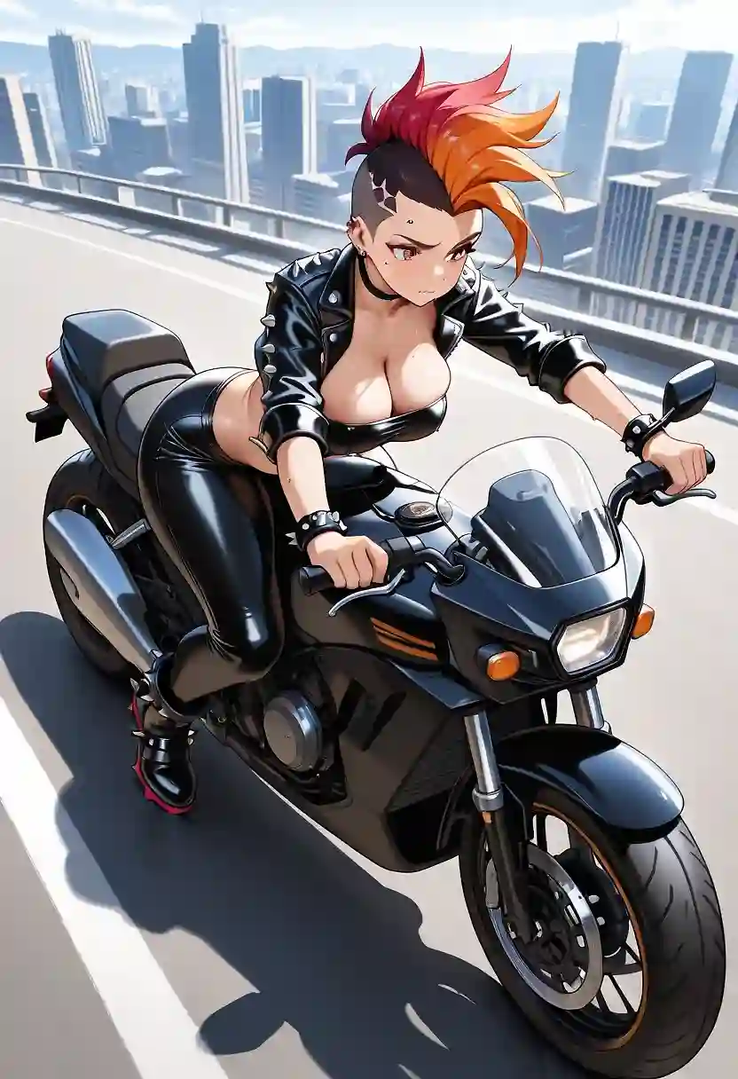 AI art "Biker Revenge"