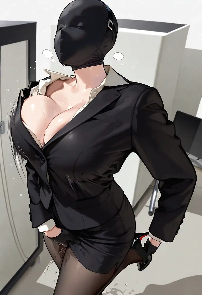 AI art 'Masked pervert secretary'