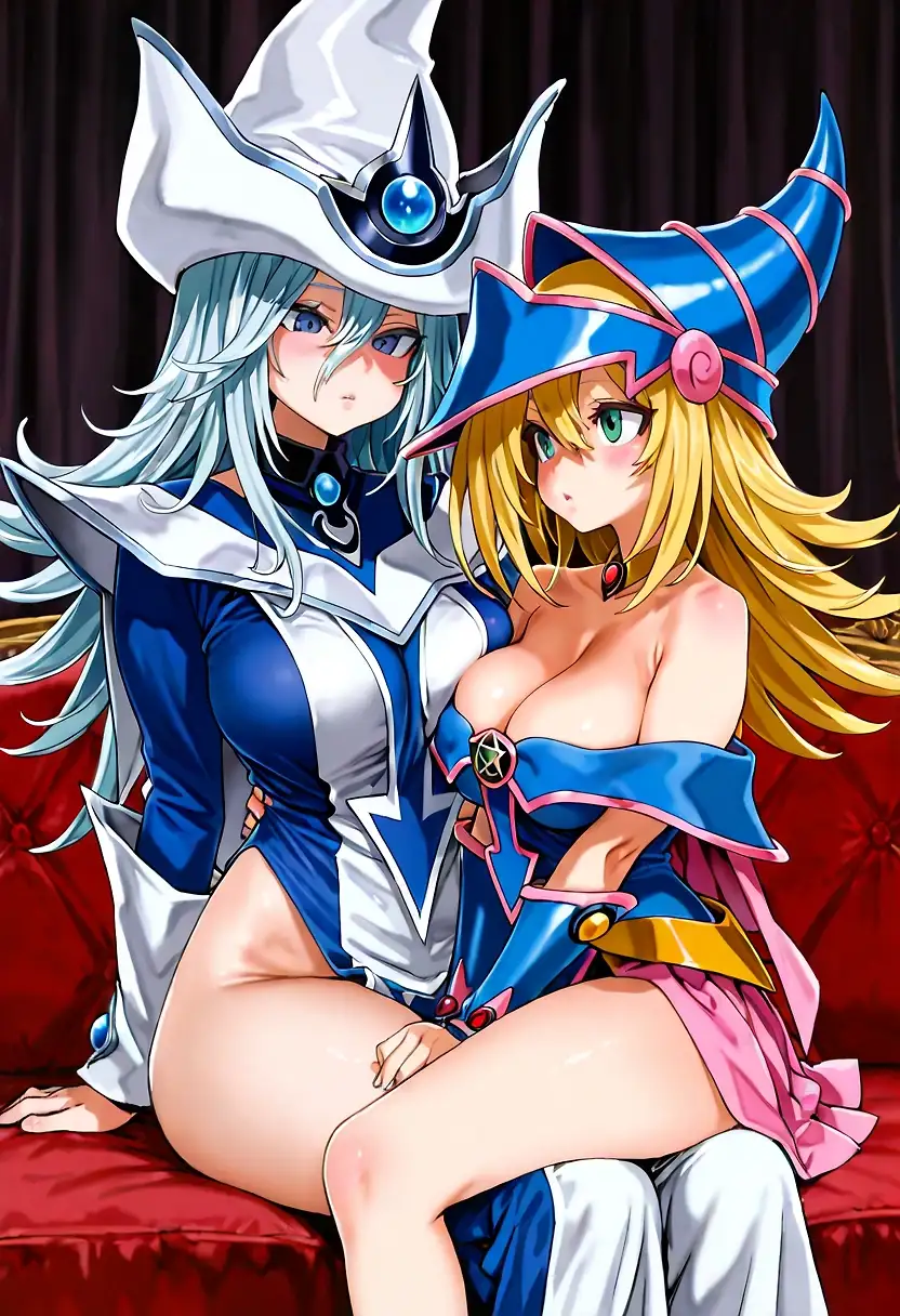 AI art "couple of magicians"
