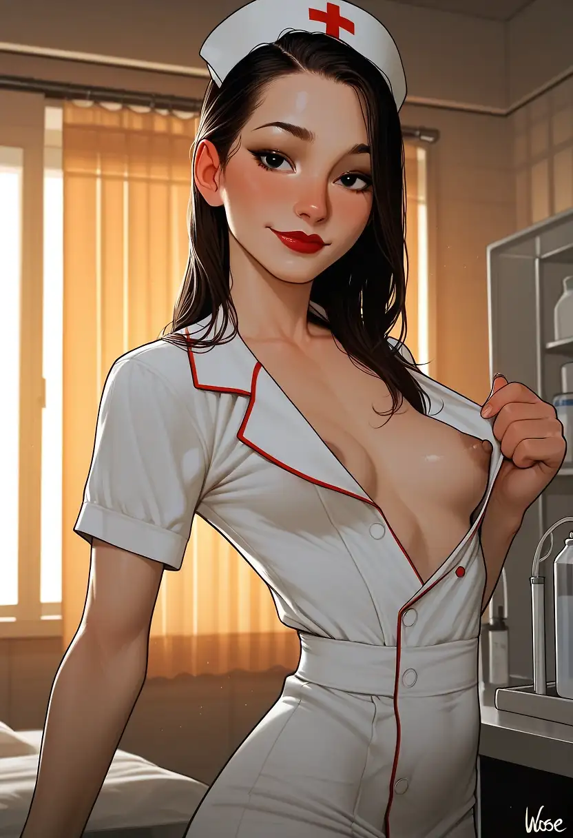 AI art "Nurse Annie gives Peterco his physical! 👩🏻‍⚕️🍆💦"