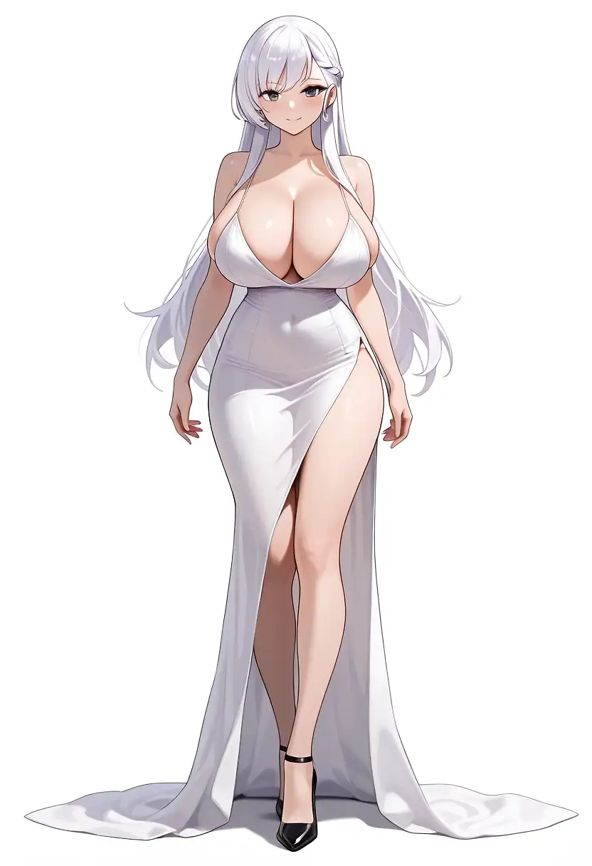 AI art "White Dress"
