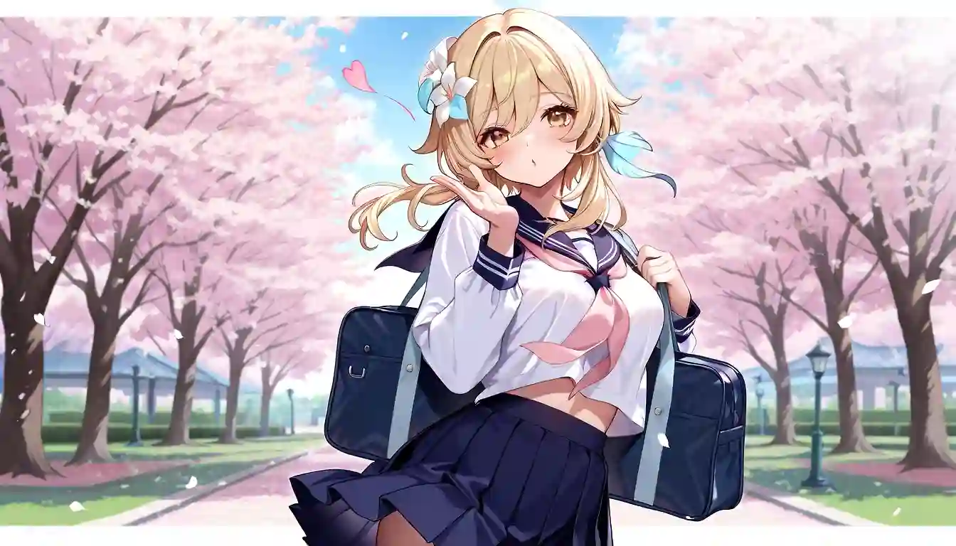 AI art "Blowing kiss"