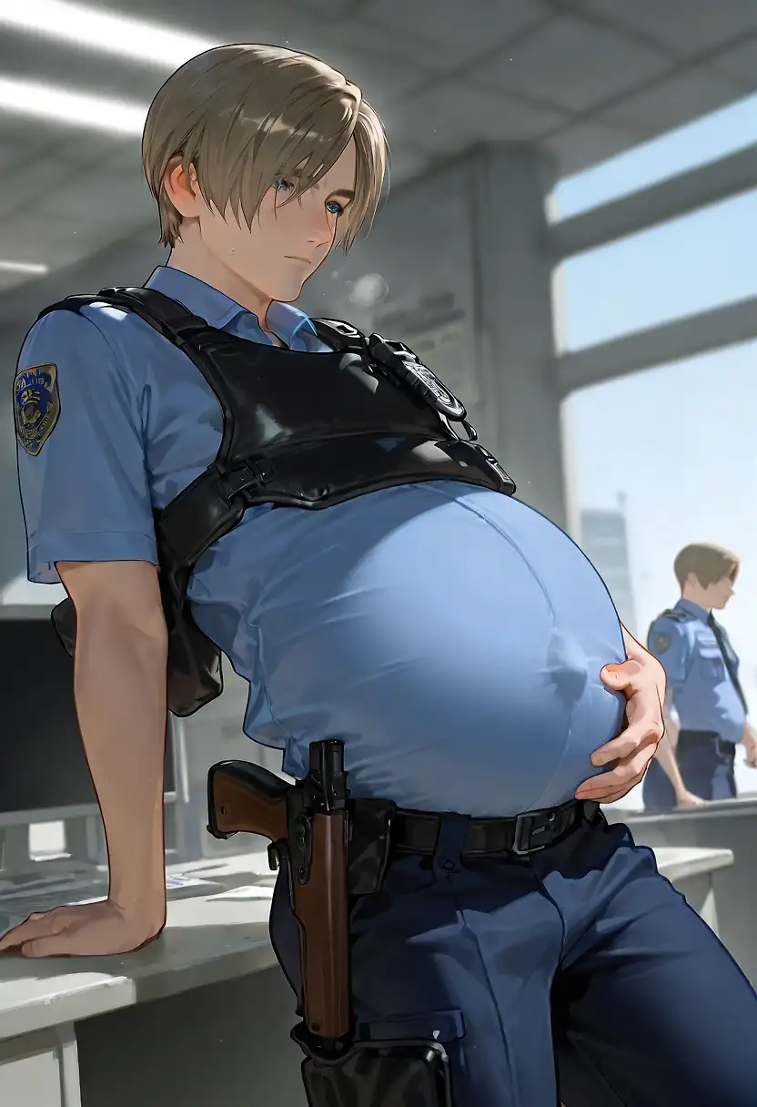 AI art "Leon Pregnant"
