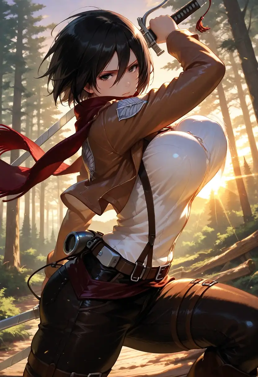 AI art "Mikasa 💪🏻"