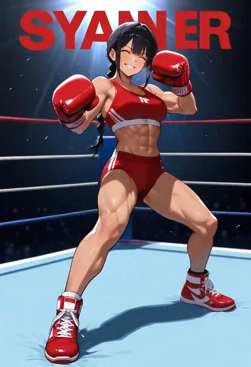 AI art '“Boxing prodigy graces the cover of a sports magazine.”'