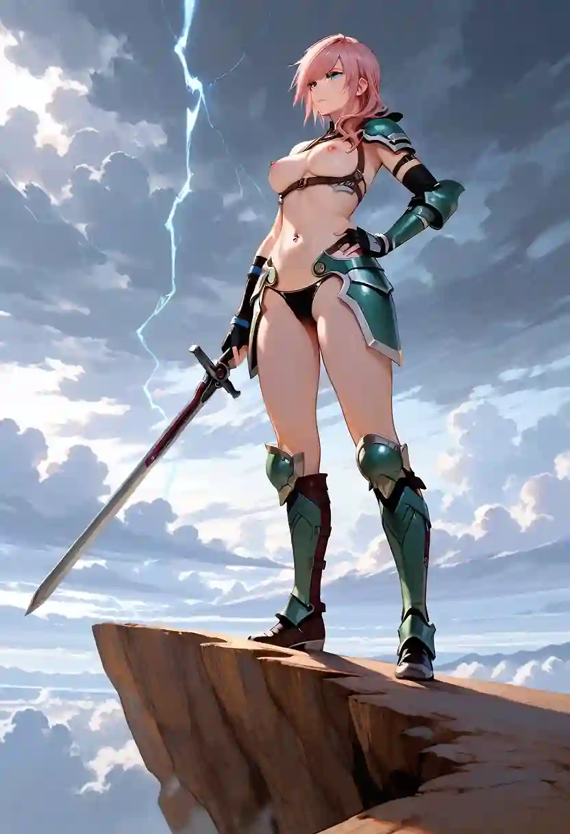 AI art "Claire "Lightning" Farron: Lightning Rod"