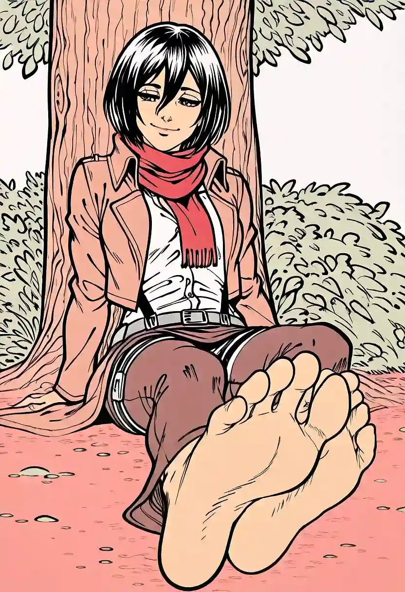 AI art 'Mikasa Feet <3' with user description 'various models, similar prompts'