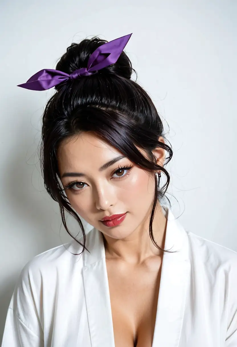 AI art 'Moño purpura'