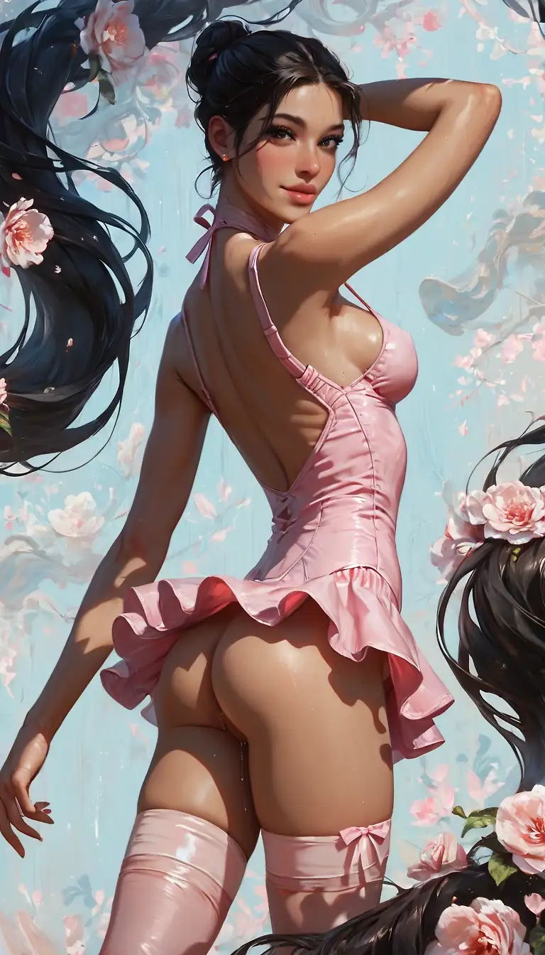 AI art "Ballet babe"