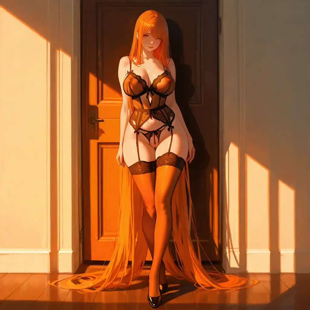 AI art "Red head at dawn..."
