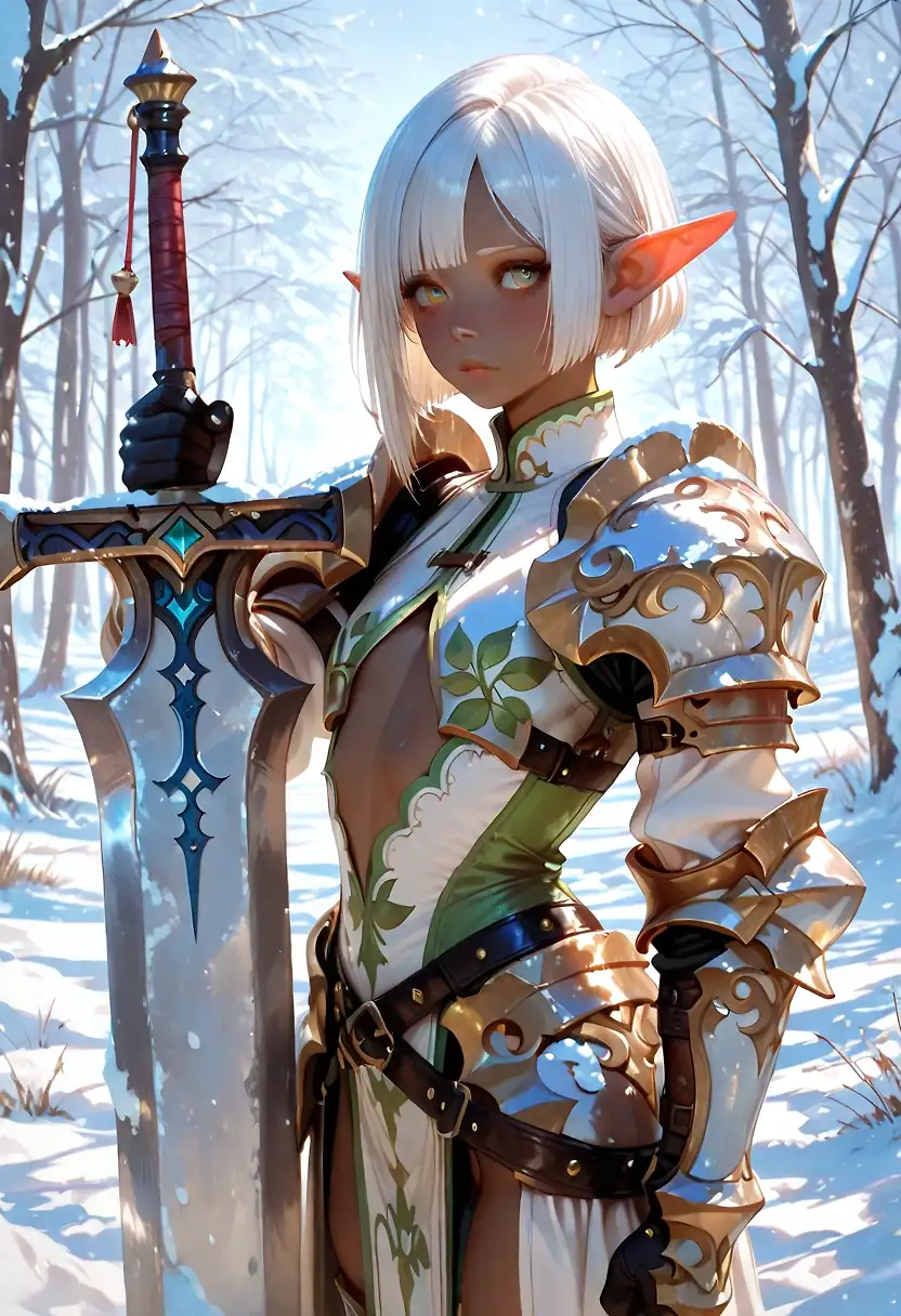 AI art "Elven warrior"