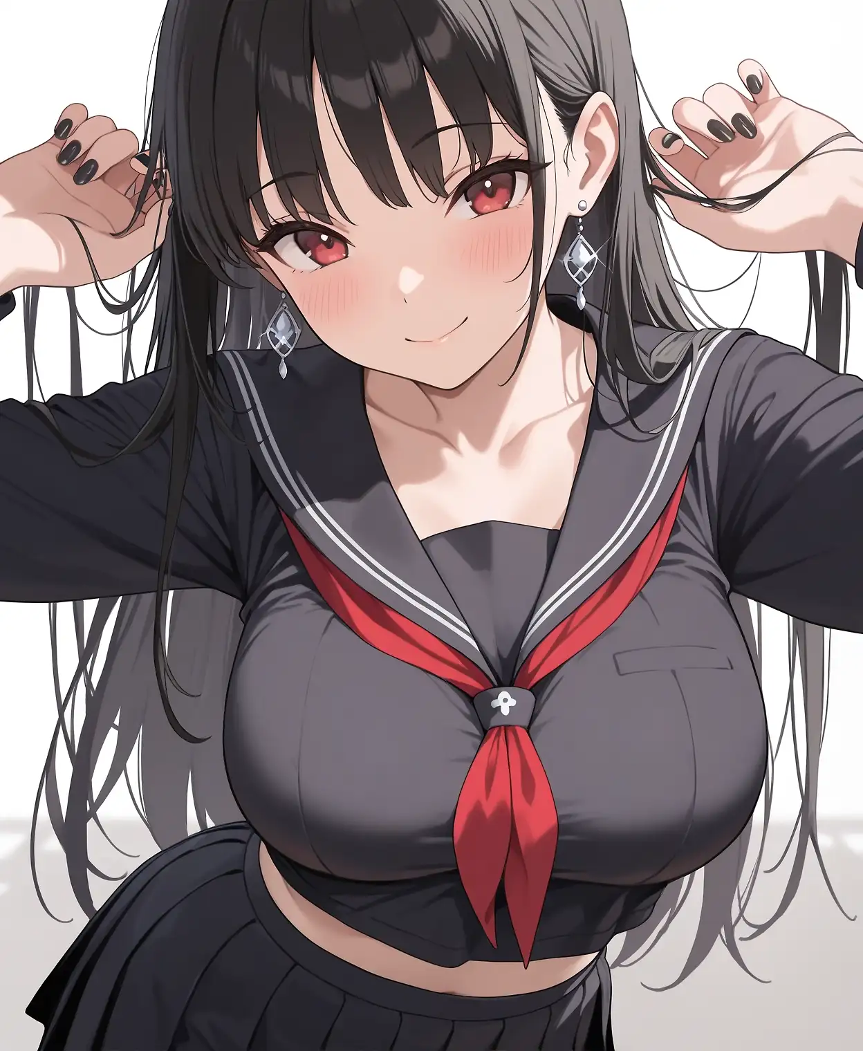 AI art "Black hair girl"