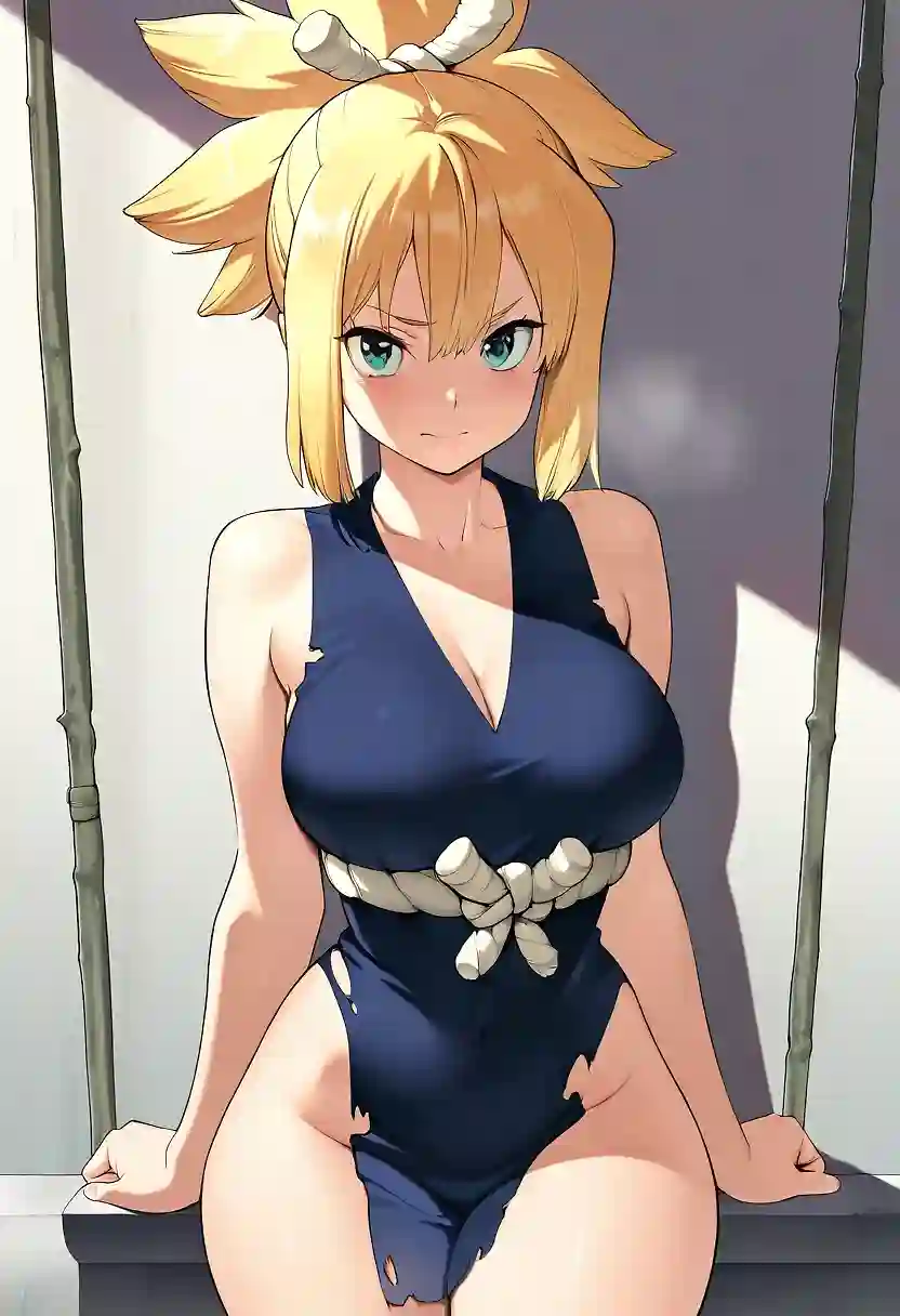 AI art 'My first success???' with user description 'Attempt to make Kohaku (Dr. Stone)'