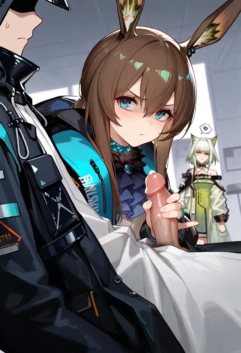 AI art 'M-medical treatment?!?' with user description 'Y-yes, I have a c-condition!'