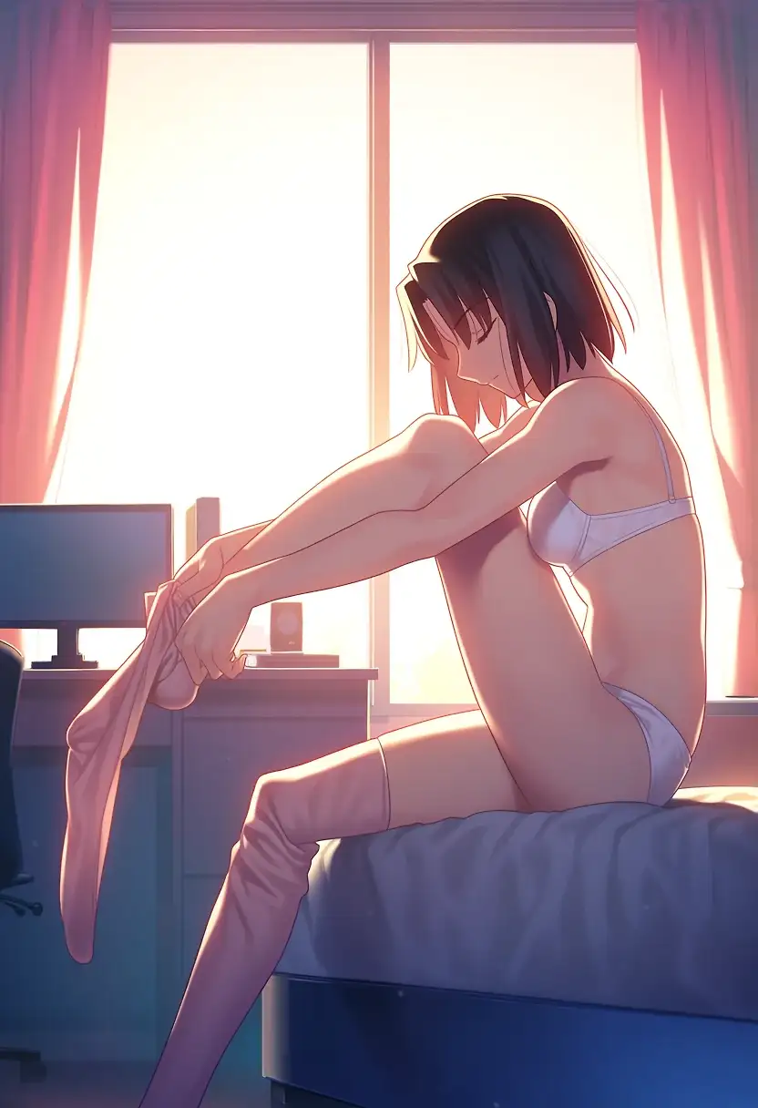 AI art 'Shiki Ryougi'